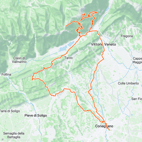 Conegliano P.d.Femene Col Visentin | 89.8 km Road Cycling Route on Strava