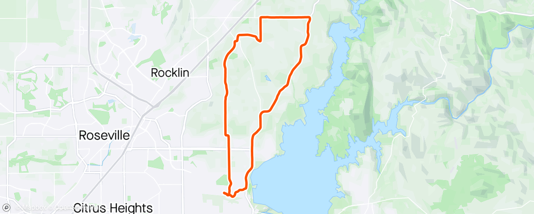 Map of the activity, Lunch Ride- Barton, King, AF