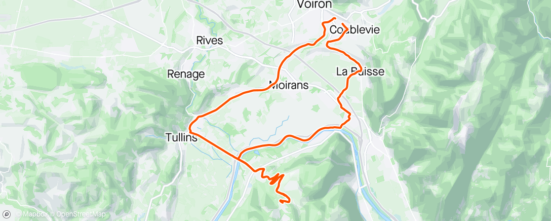 Map of the activity, Montaud afterwork