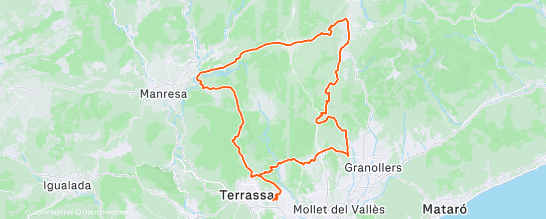 Карта физической активности (Bicicleta por la mañana)