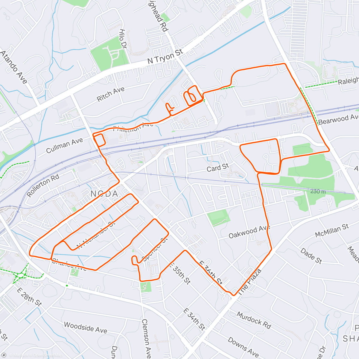 Map of the activity, 520