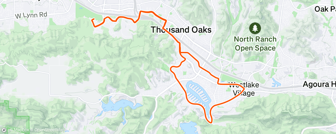 Map of the activity, Lunch Ride