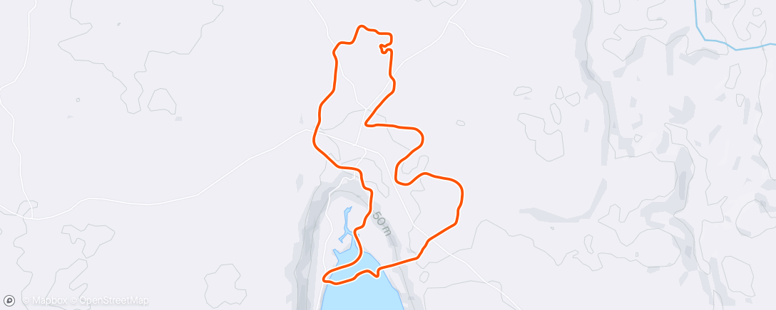 アクティビティ「Zwift - Electric Loop in Makuri Islands」の地図
