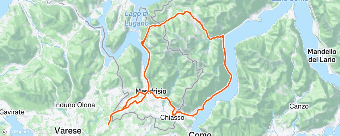Map of the activity, Morning Ride