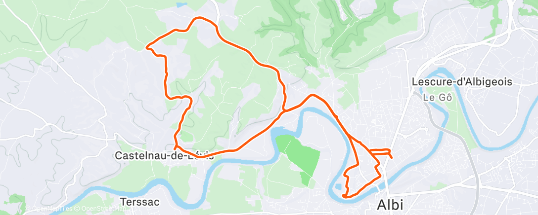 Map of the activity, Ste-Croix