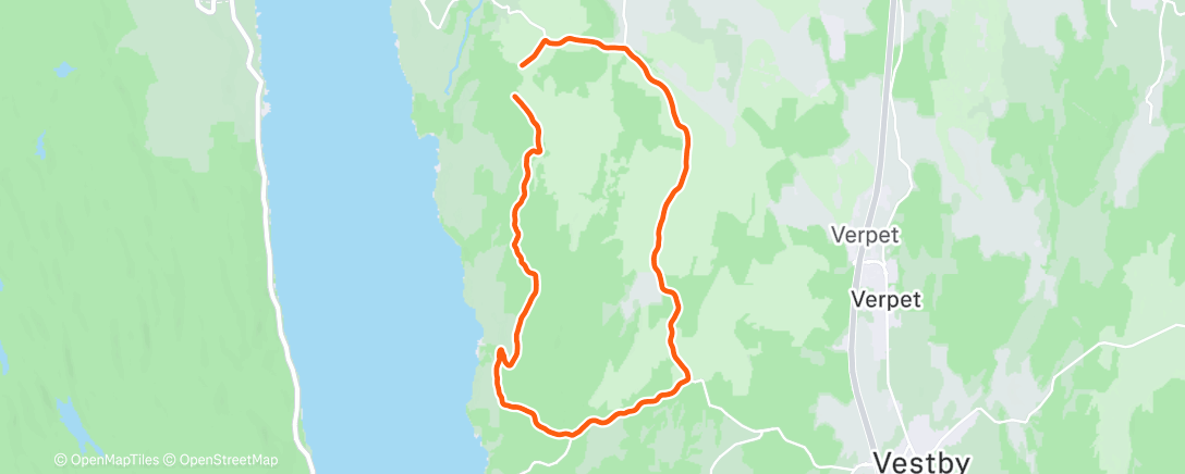 Map of the activity, Arolig langkjør