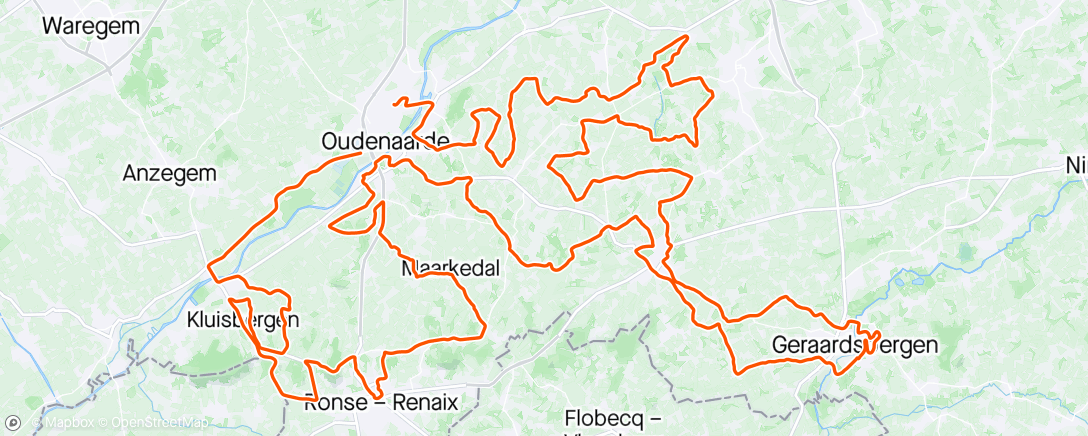 Map of the activity, We ride Flanders