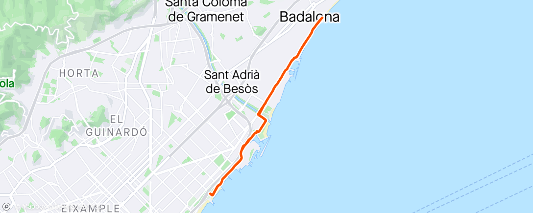 Map of the activity, 2x2000 + 3x1000 Z4