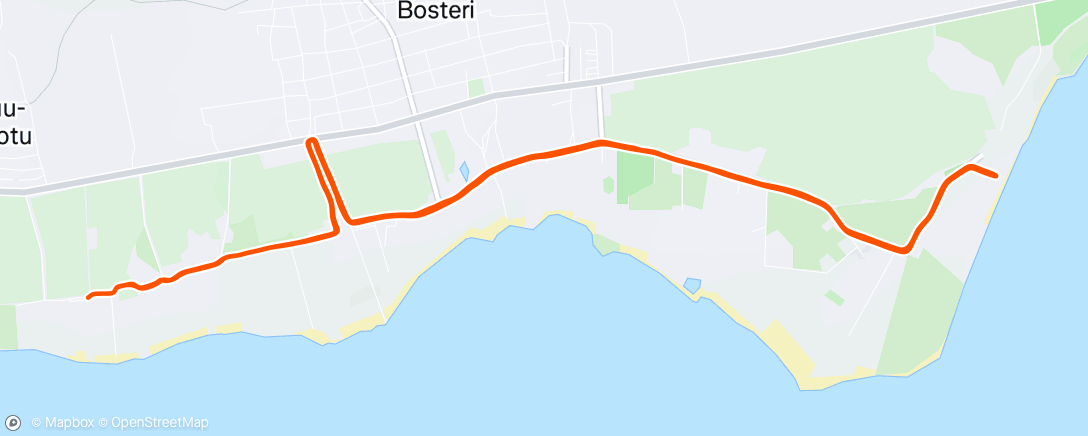 Map of the activity, Morning Run