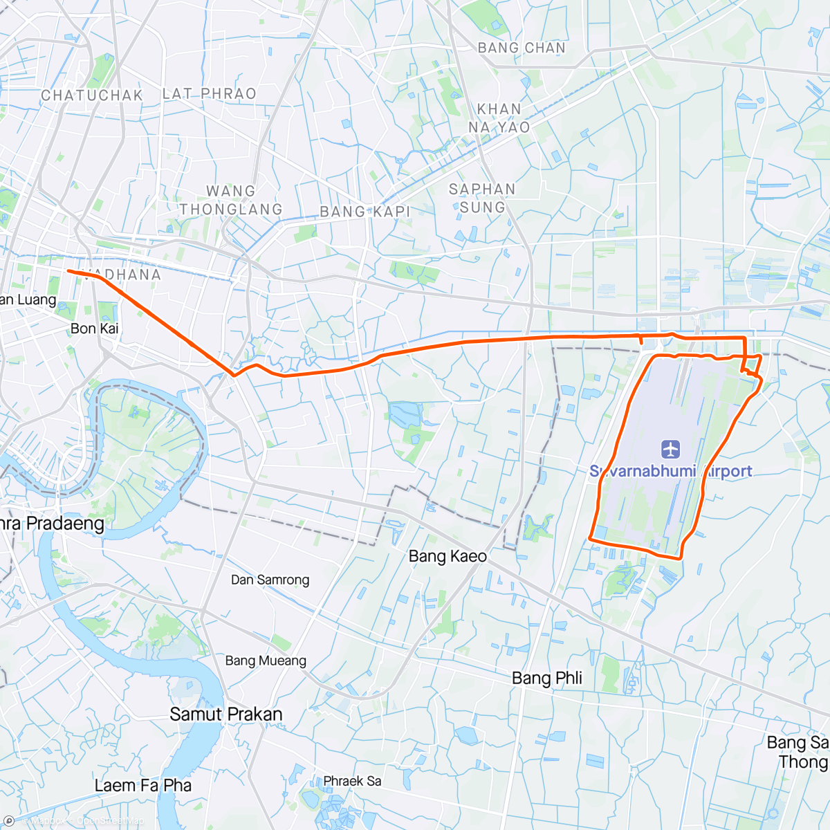 Mapa da atividade, Bangkok