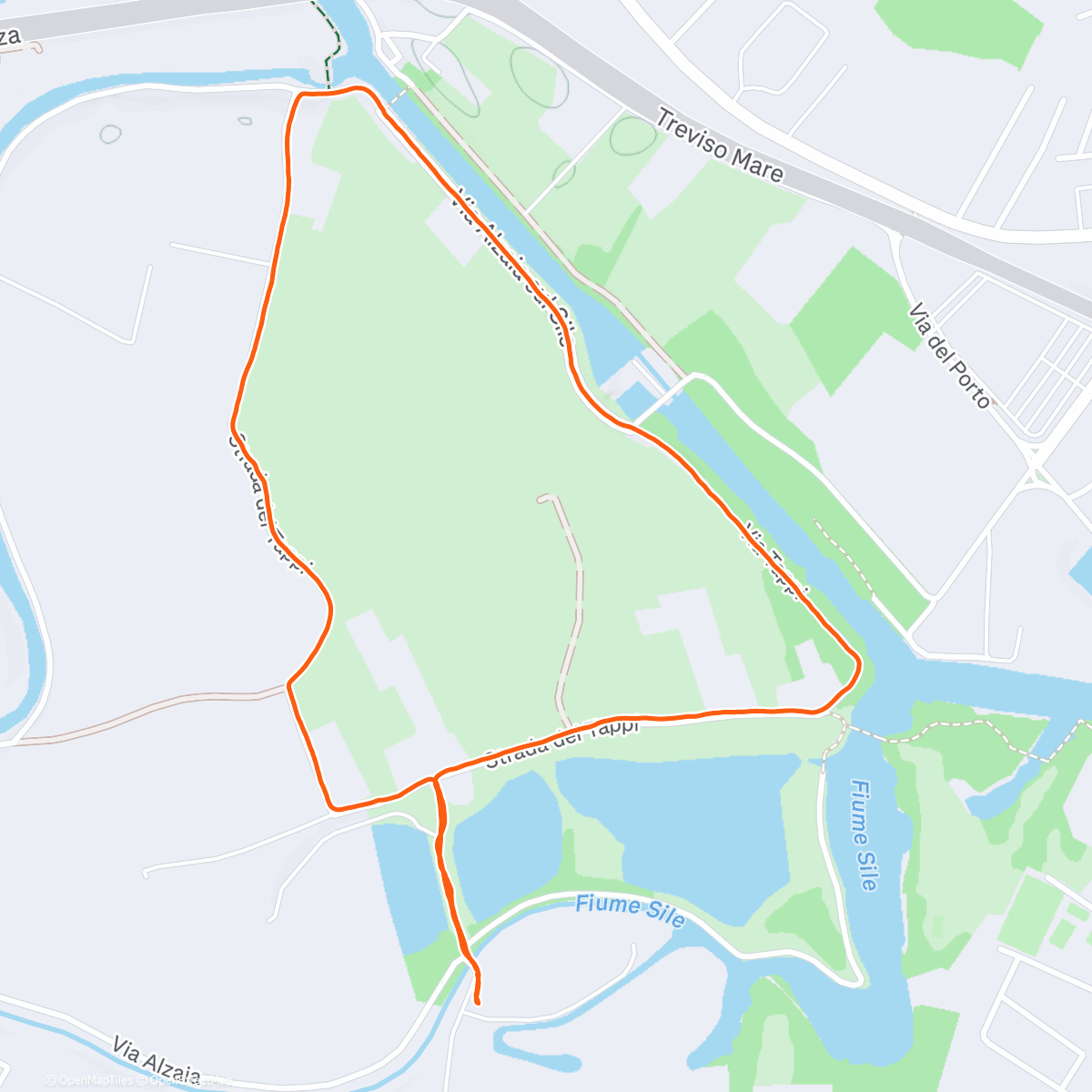 Map of the activity, Camminata pomeridiana in Restera