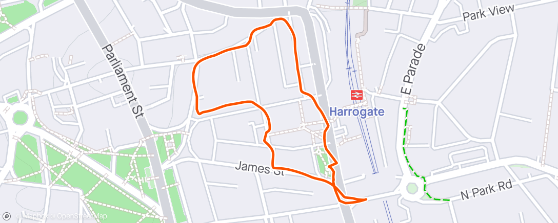 Map of the activity, Harrogate Bimble