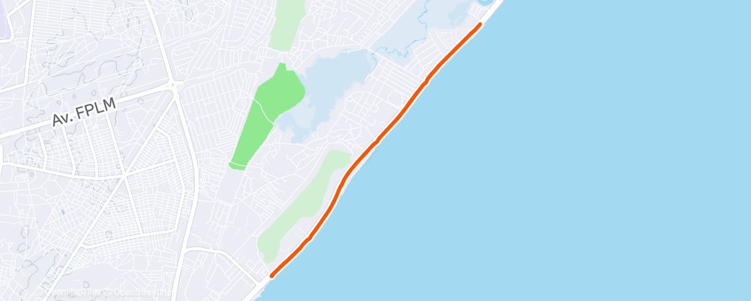 Map of the activity, Easy Run