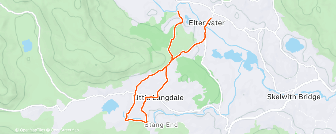 Map of the activity, Boxing Day w/Jamie