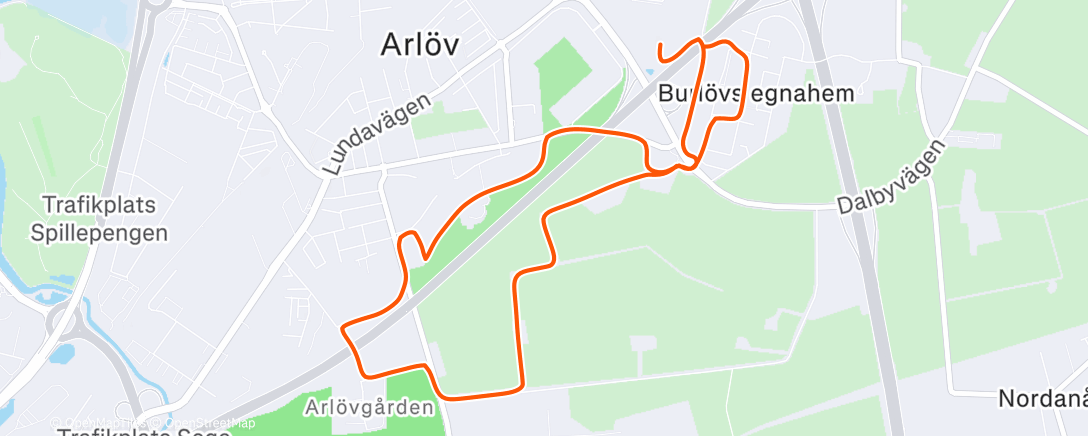 Карта физической активности (Lunch Run)