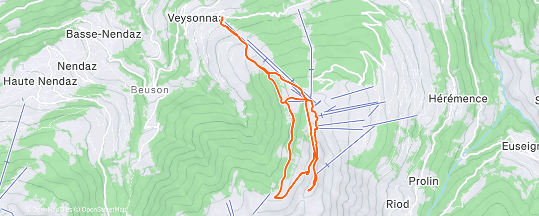 Карта физической активности (Skimo 🎿 #18. Endurance sur les Crêtes de Thyon ☀️)