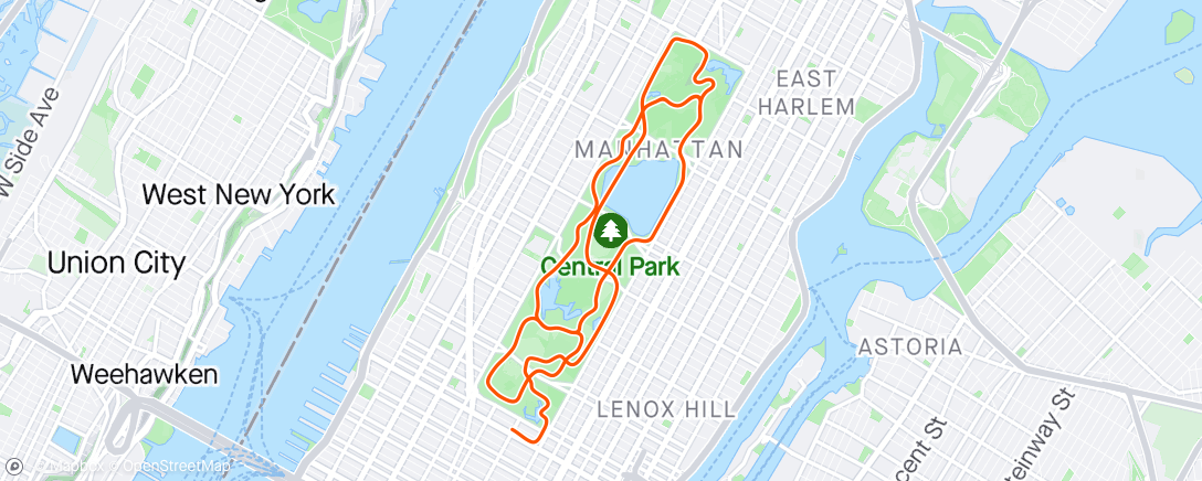 Carte de l'activité Zwift - Race: The After Party Race on NYC KOM After Party in New York