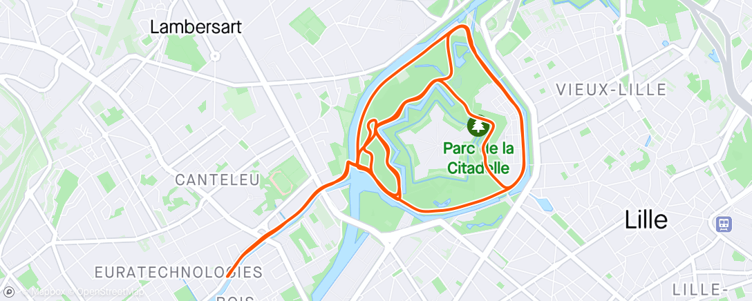 Map of the activity, Fractionné 🏃🏼‍♀️‍➡️