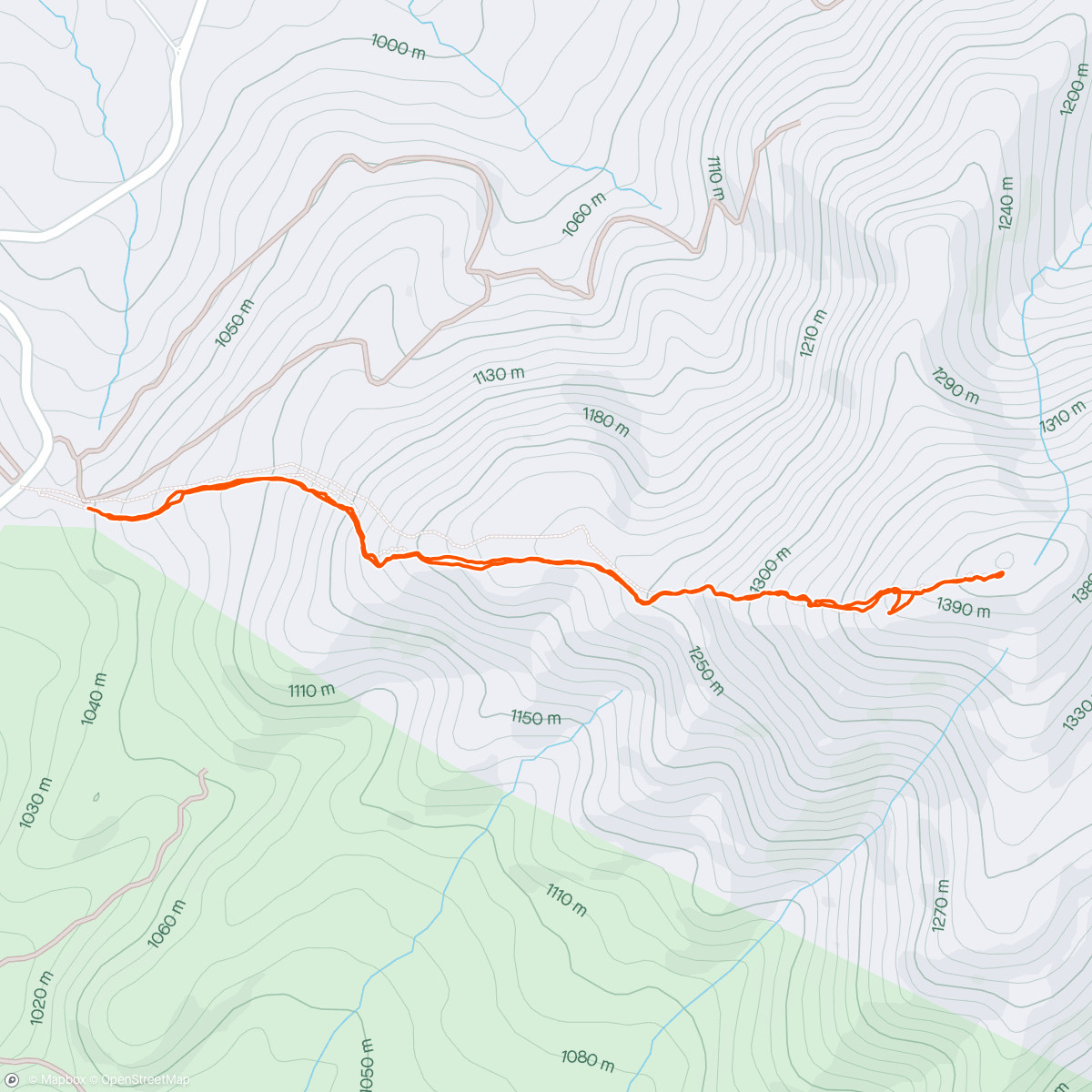 Map of the activity, Subida al cerro con PlatinosTeam
