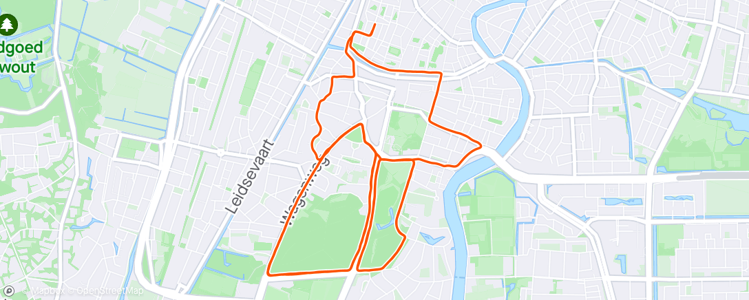 Map of the activity, [#112]  13.1km - 4:46min/km : Morning Run [w: 23.09 k | m: 131.36 k | y: 1086.27 k]