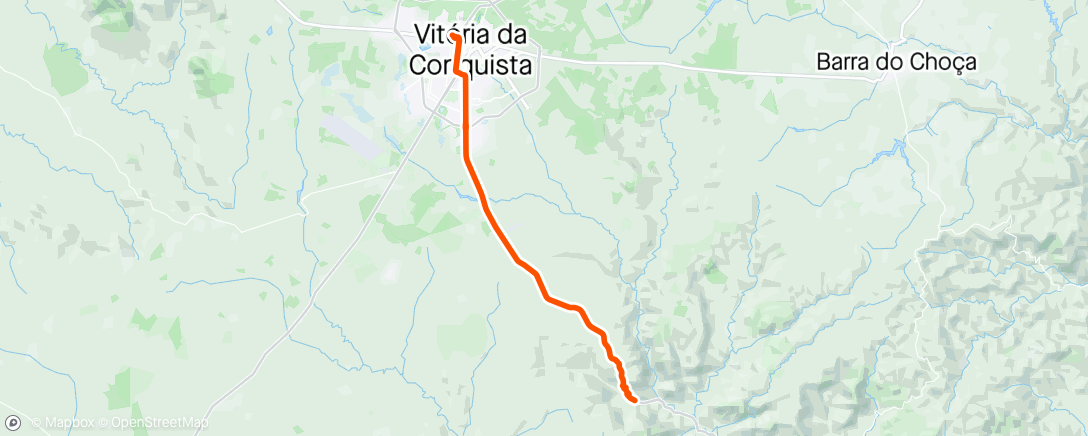 活动地图，Curtindo Vitória da Conquista.