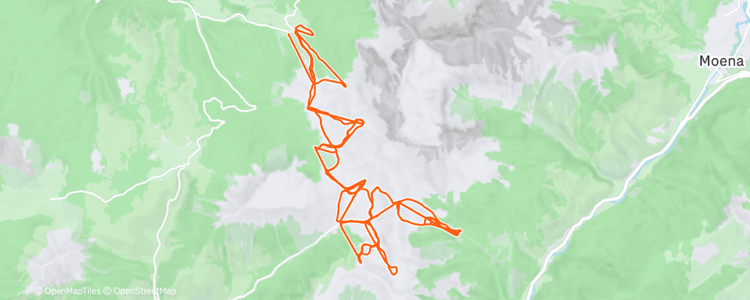 Map of the activity, Obereggen - Pampeago - Predazzo
