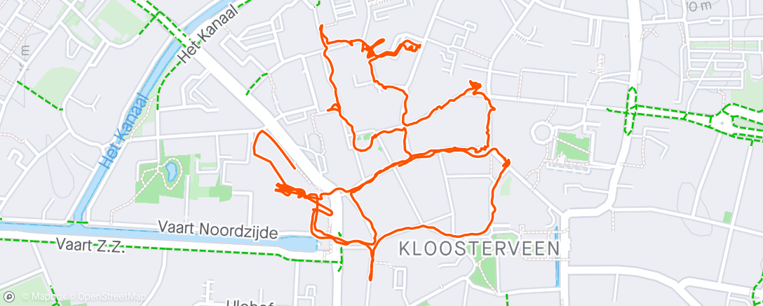 Map of the activity, Koningsdag