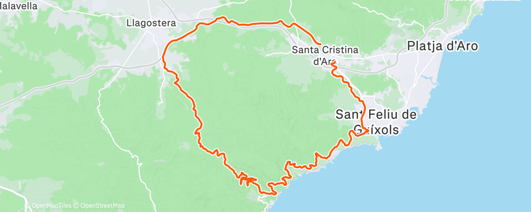 Map of the activity, Morning Ride