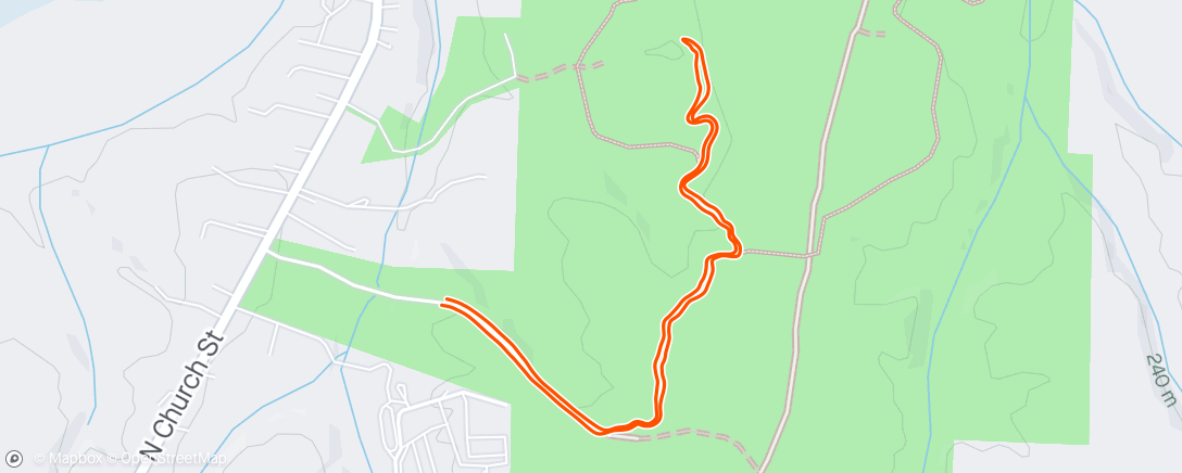 Mapa da atividade, Hill workout with boys