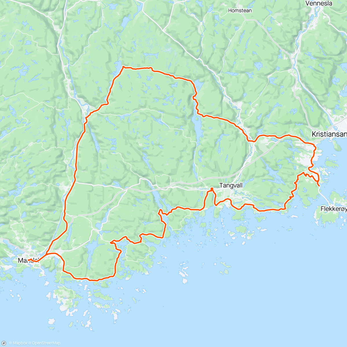 「Stimen 12 mils tur- kupert」活動的地圖