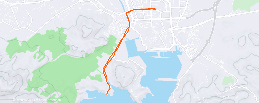 Map of the activity, La Algameca Baja con Padre. Feliz navidad!🎄