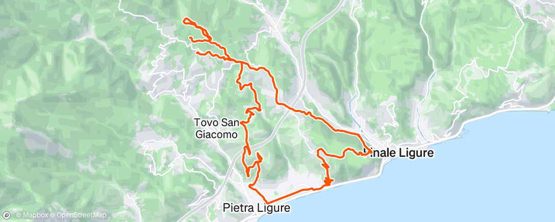 Map of the activity, Sessione di mountain biking pomeridiana