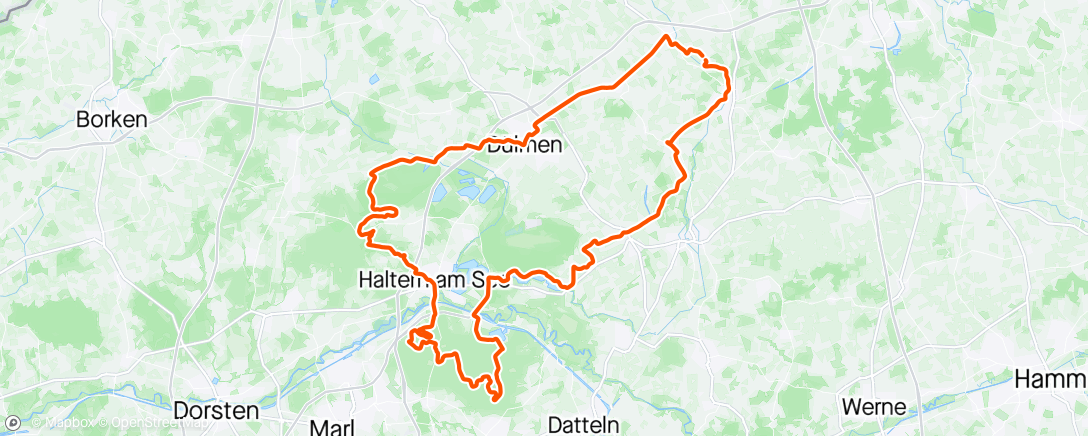 Mapa da atividade, Gravel-Fahrt am Morgen