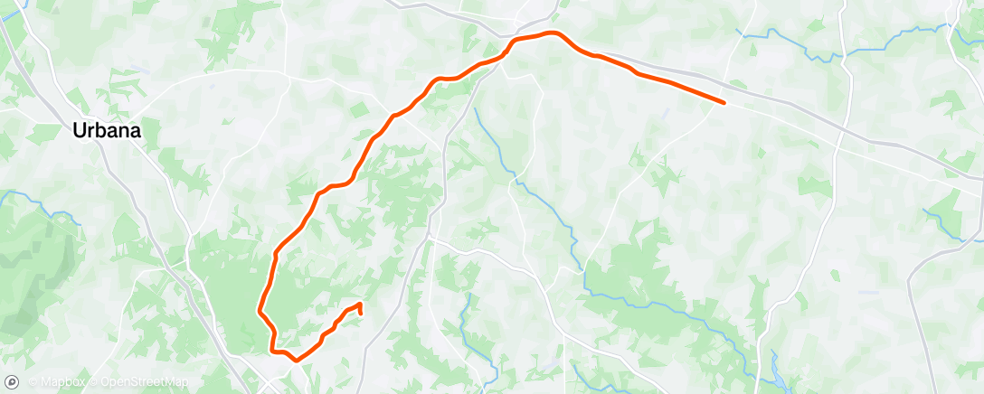 Map of the activity, Morning Ride
