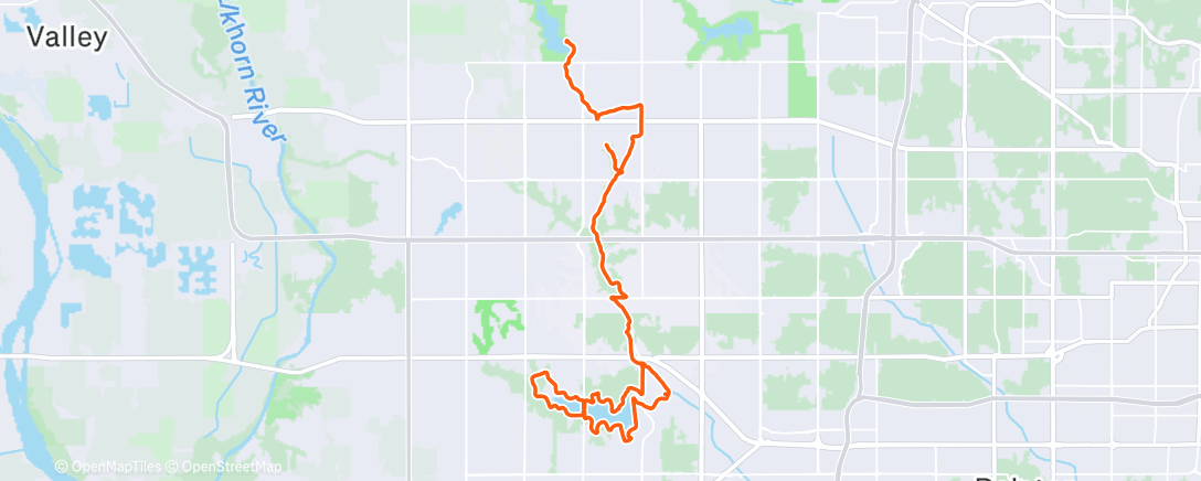 Map of the activity, Long run feeling not so stellar!