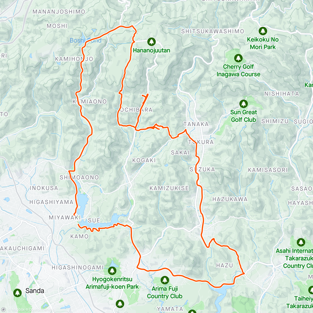 Map of the activity, 240331 三田グラベル