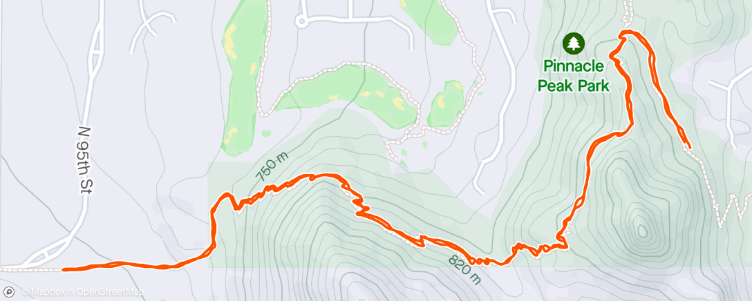 Map of the activity, Pinnacle Peak ‘24