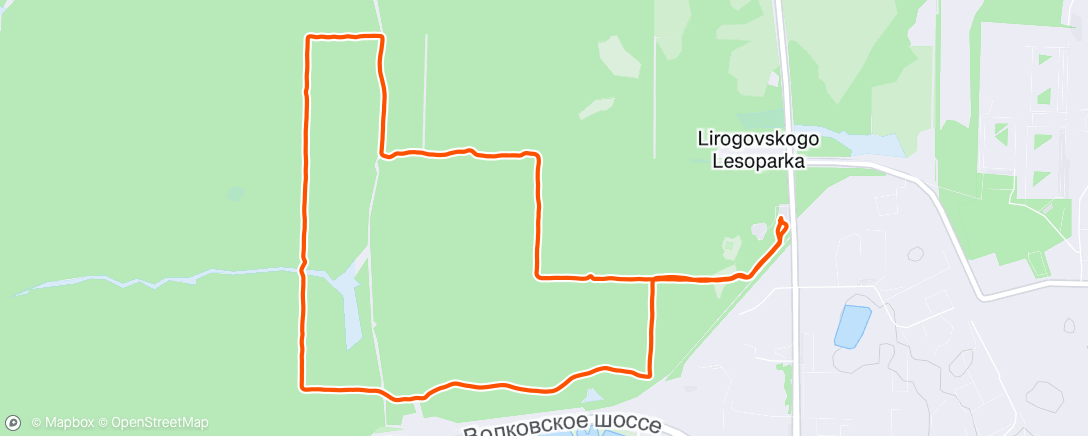 Map of the activity, Трейлраннинг (после обеда)