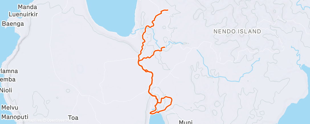 Map of the activity, Zwift - Group Ride: ZRGirls Cycling Club Women Ride (E) on Red Zone Repeats in Makuri Islands