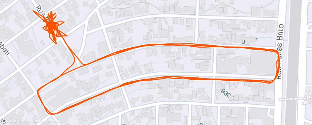 Map of the activity, Segundo teste de rua na caloi arco duplo 1978