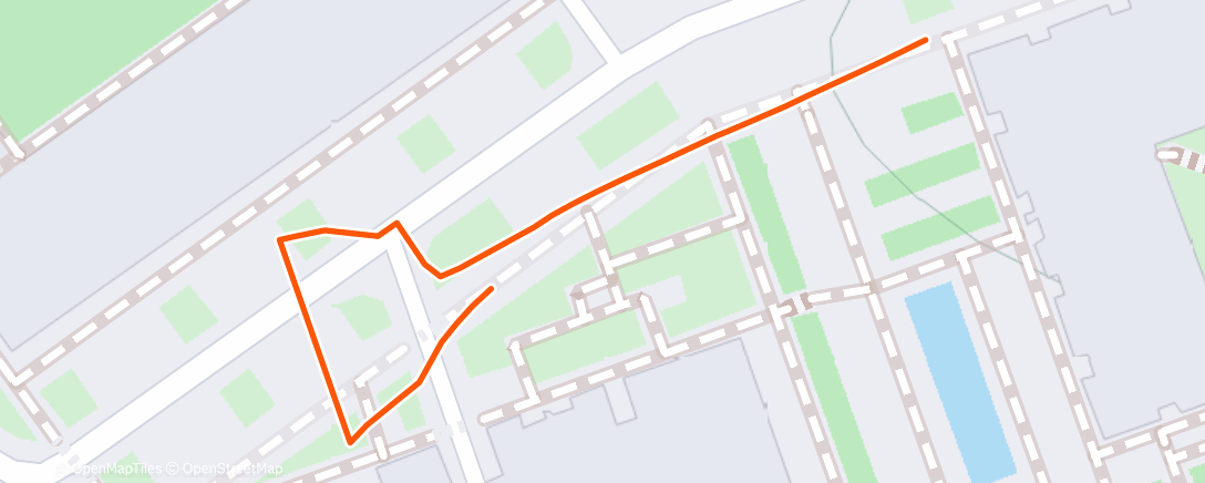 Map of the activity, Morning Walk