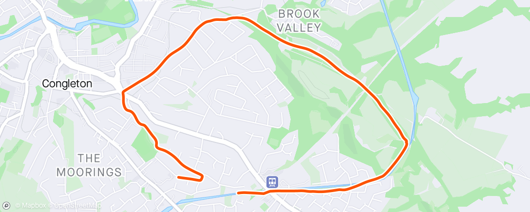 Map of the activity, Morning Run