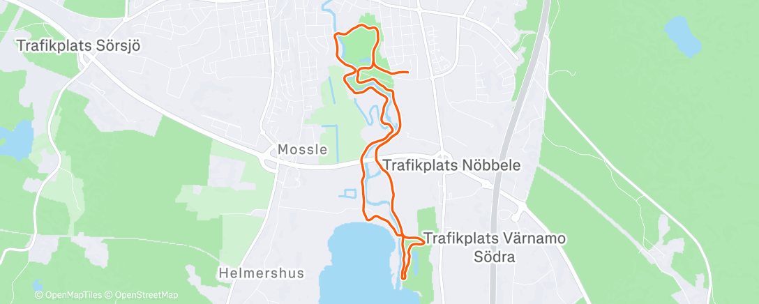 Map of the activity, Morning Run 🎄