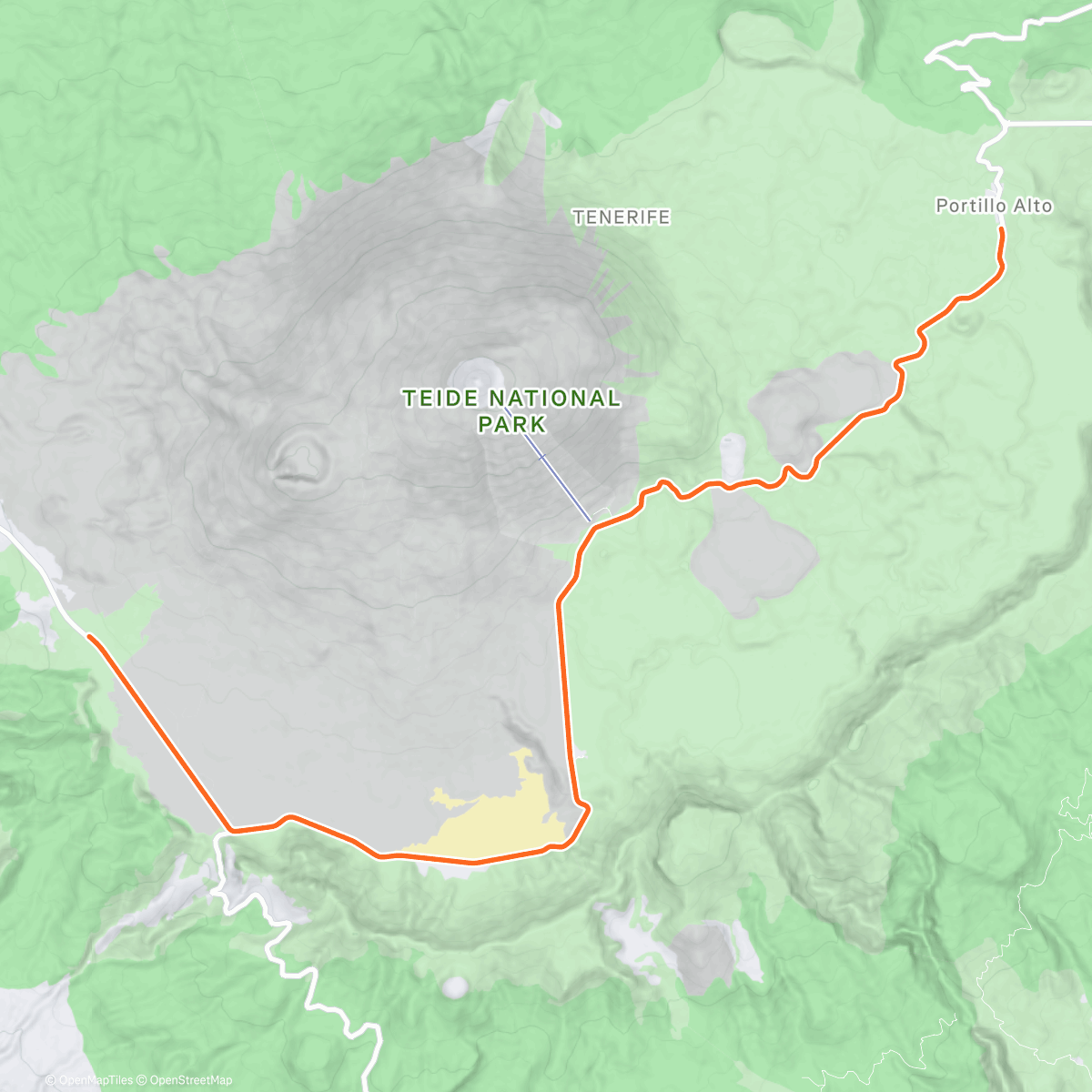 Map of the activity, ROUVY - Pico del Teide | Tenerife