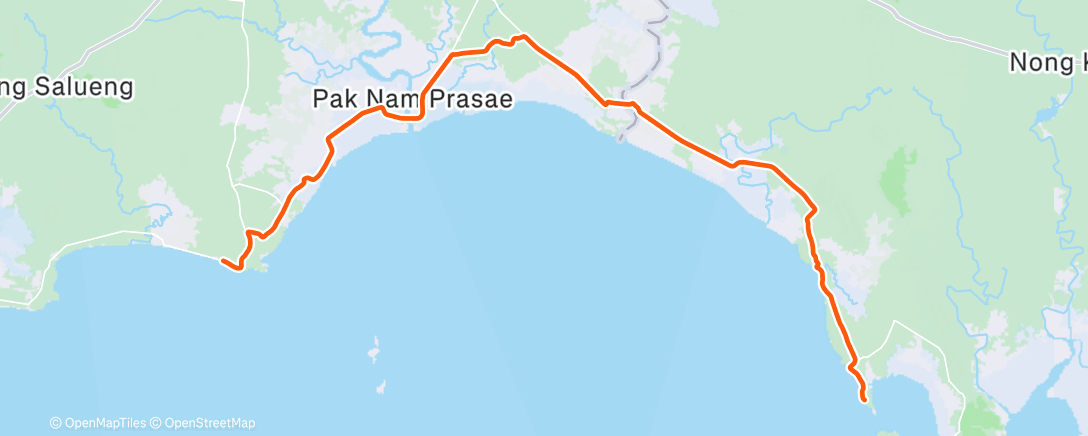 Map of the activity, Afternoon Ride
