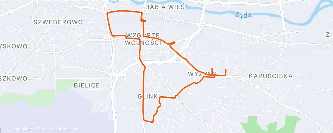 Map of the activity, Lodowisko run