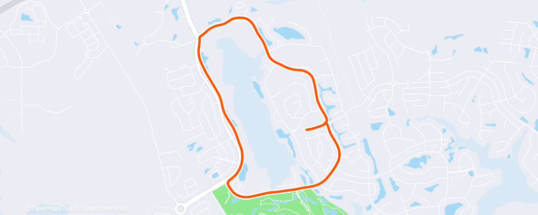 Map of the activity, Lunch Run