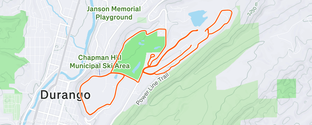 Map of the activity, Afternoon Ride