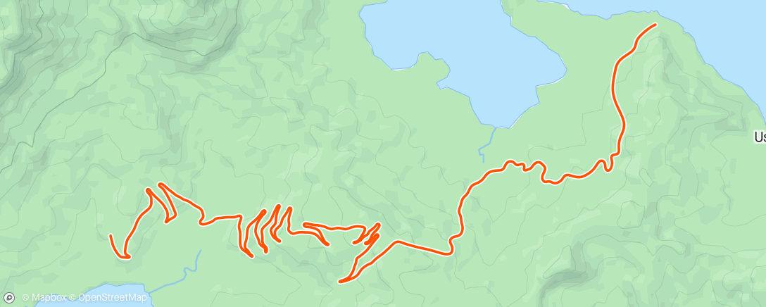 Map of the activity, Zwift - Aerobic Endurance with Low Cadence in Watopia