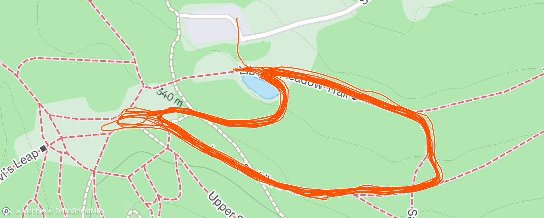 Map of the activity, Afternoon Workout